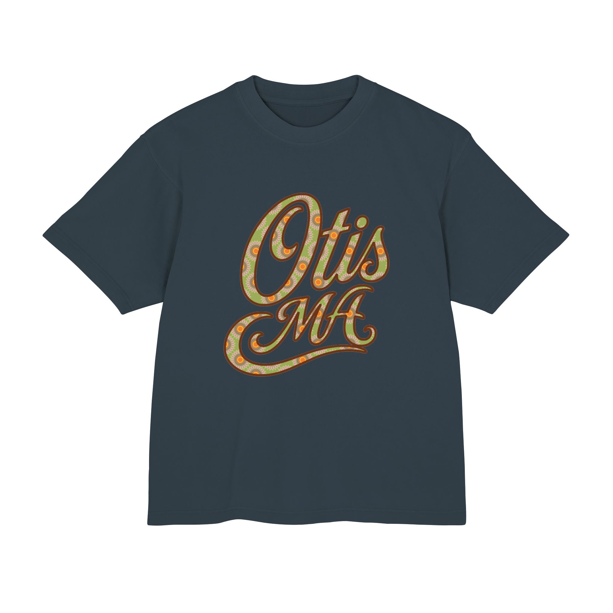 Otis MA Floral Script Heavyweight Tee