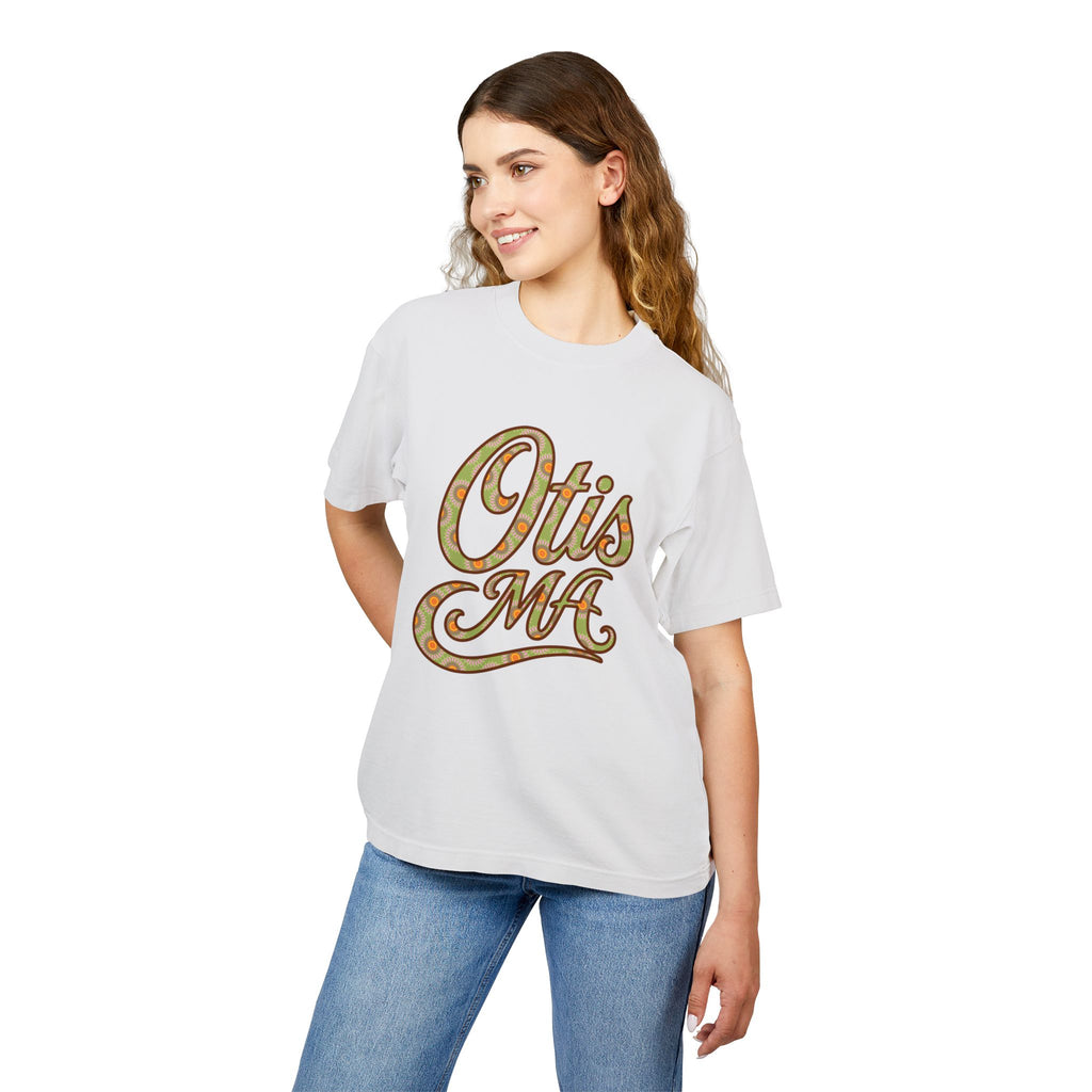 Otis MA Floral Script Heavyweight Tee
