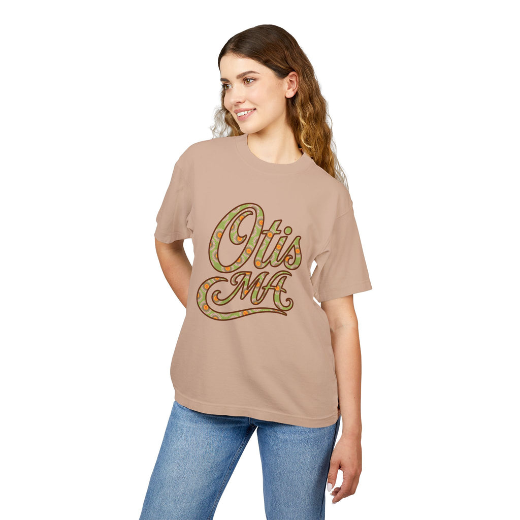 Otis MA Floral Script Heavyweight Tee