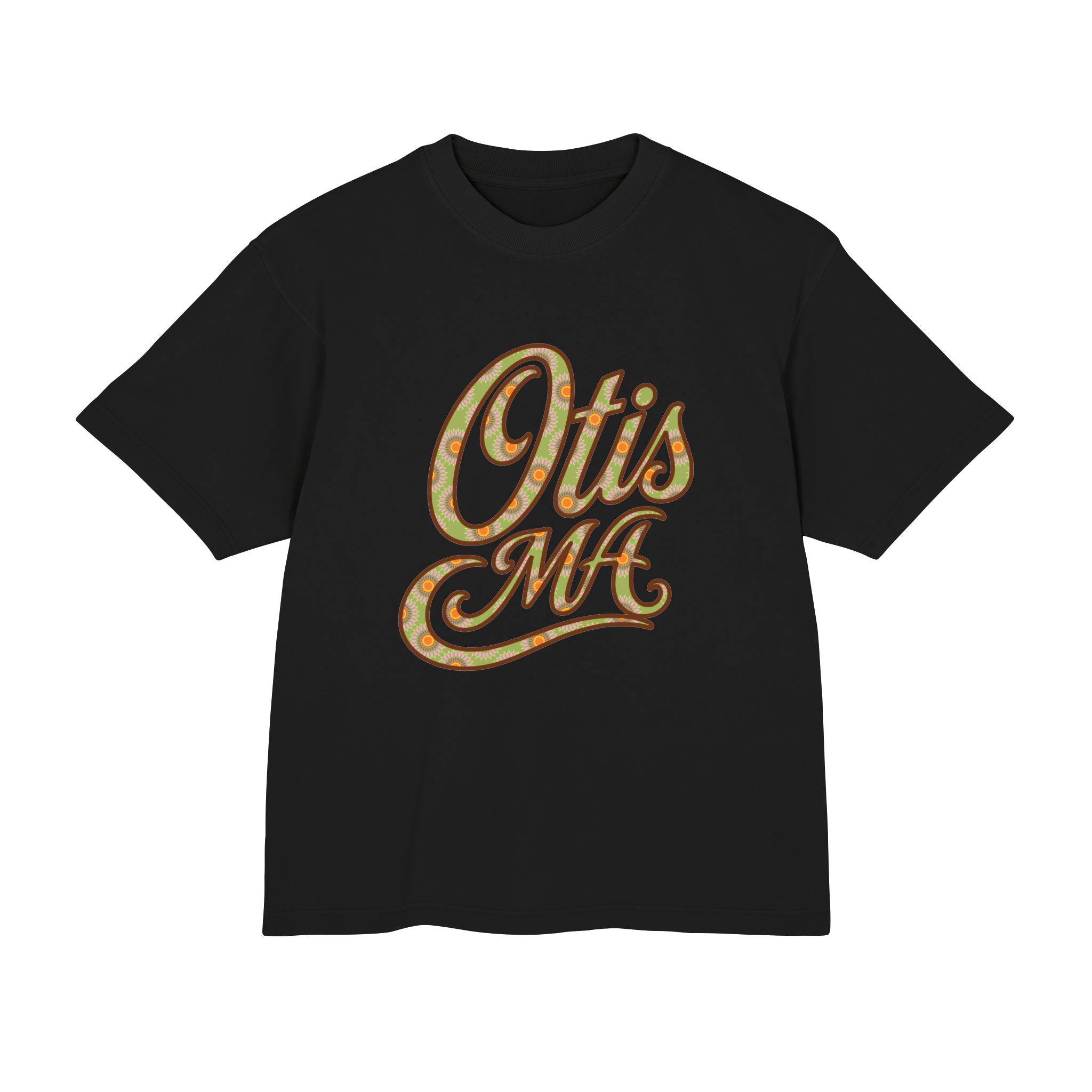 Otis MA Floral Script Heavyweight Tee