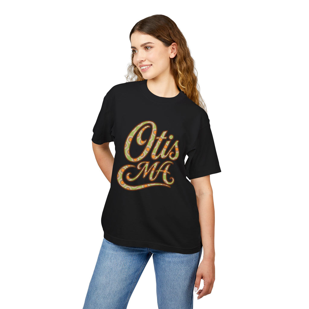 Otis MA Floral Script Heavyweight Tee