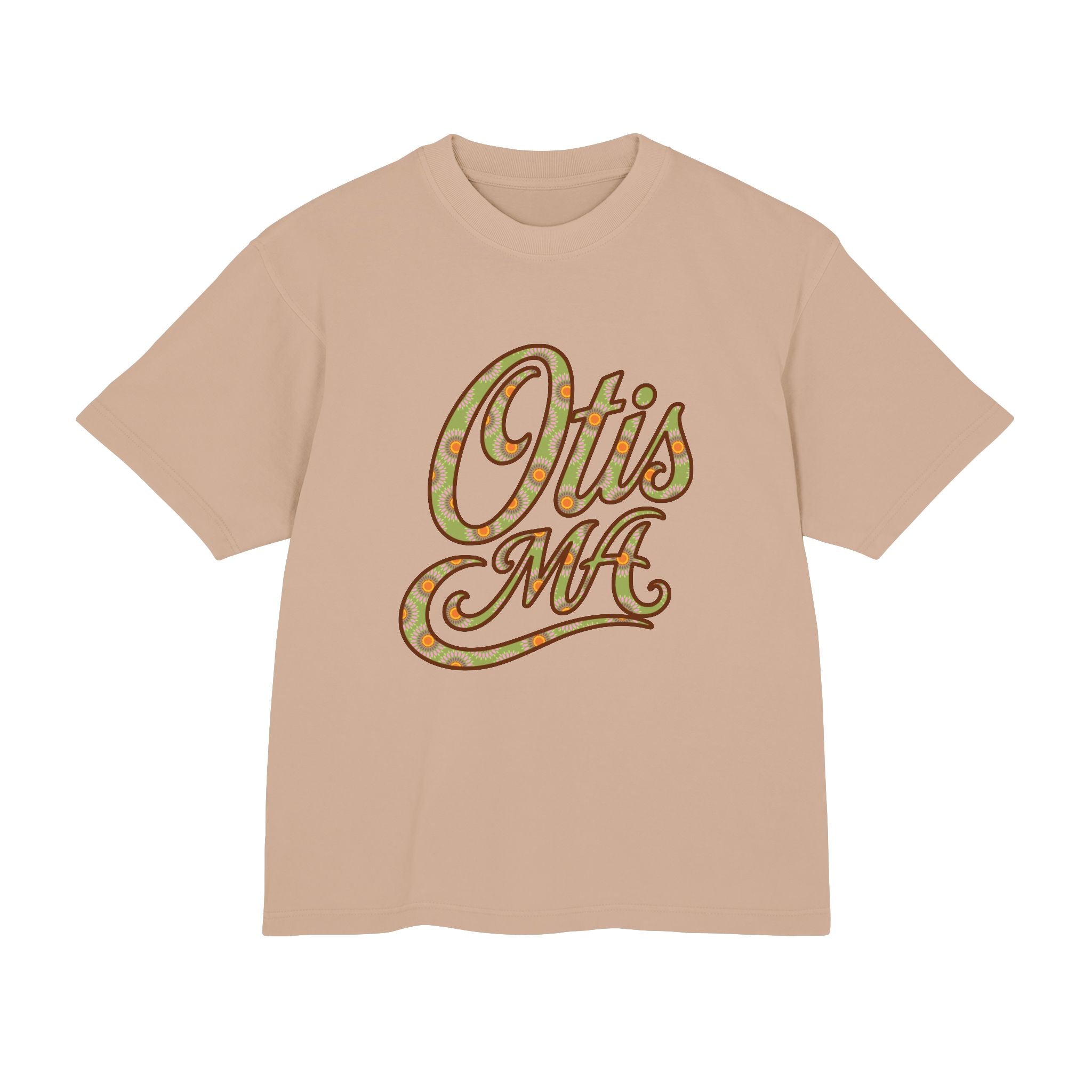 Otis MA Floral Script Heavyweight Tee