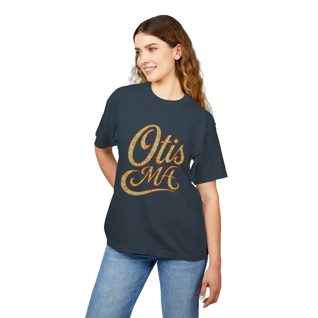 Otis MA Floral Script Heavyweight Tee