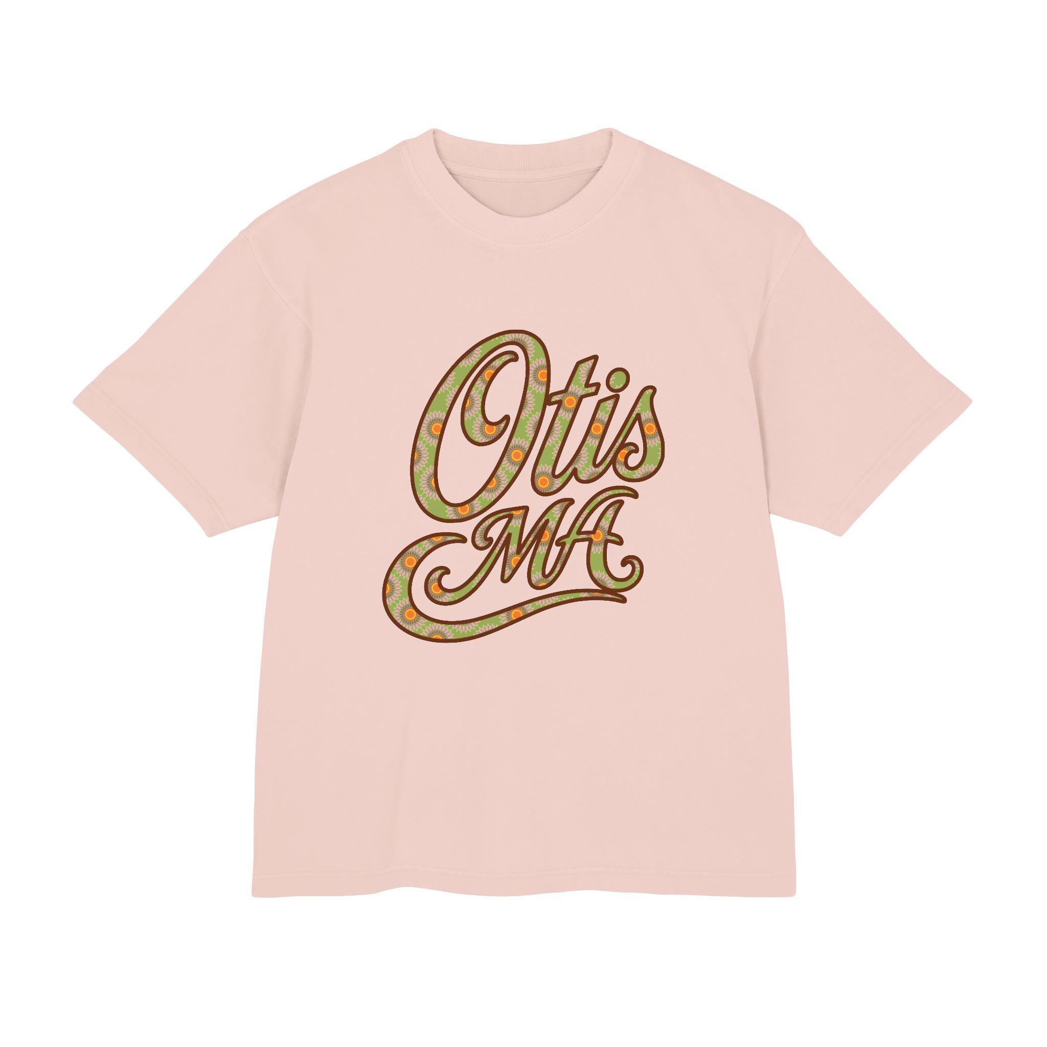 Otis MA Floral Script Heavyweight Tee