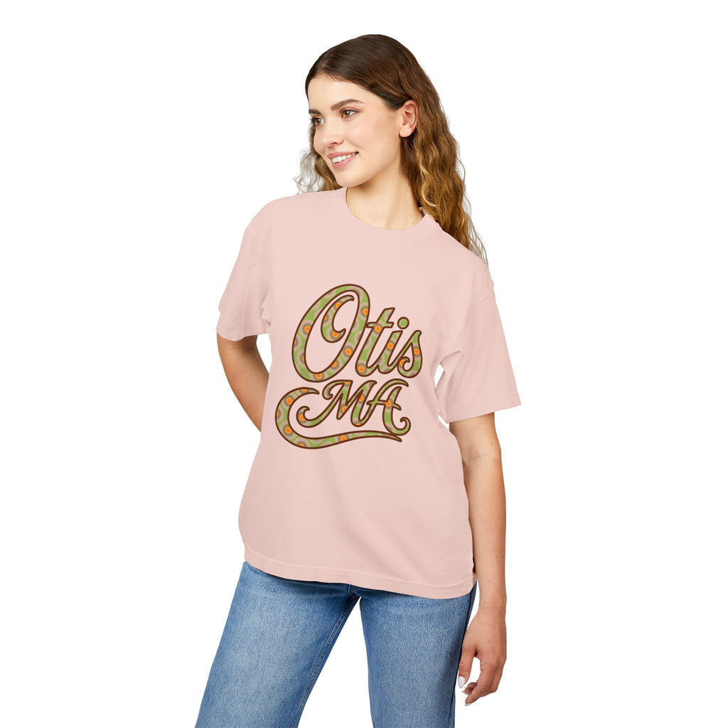Otis MA Floral Script Heavyweight Tee