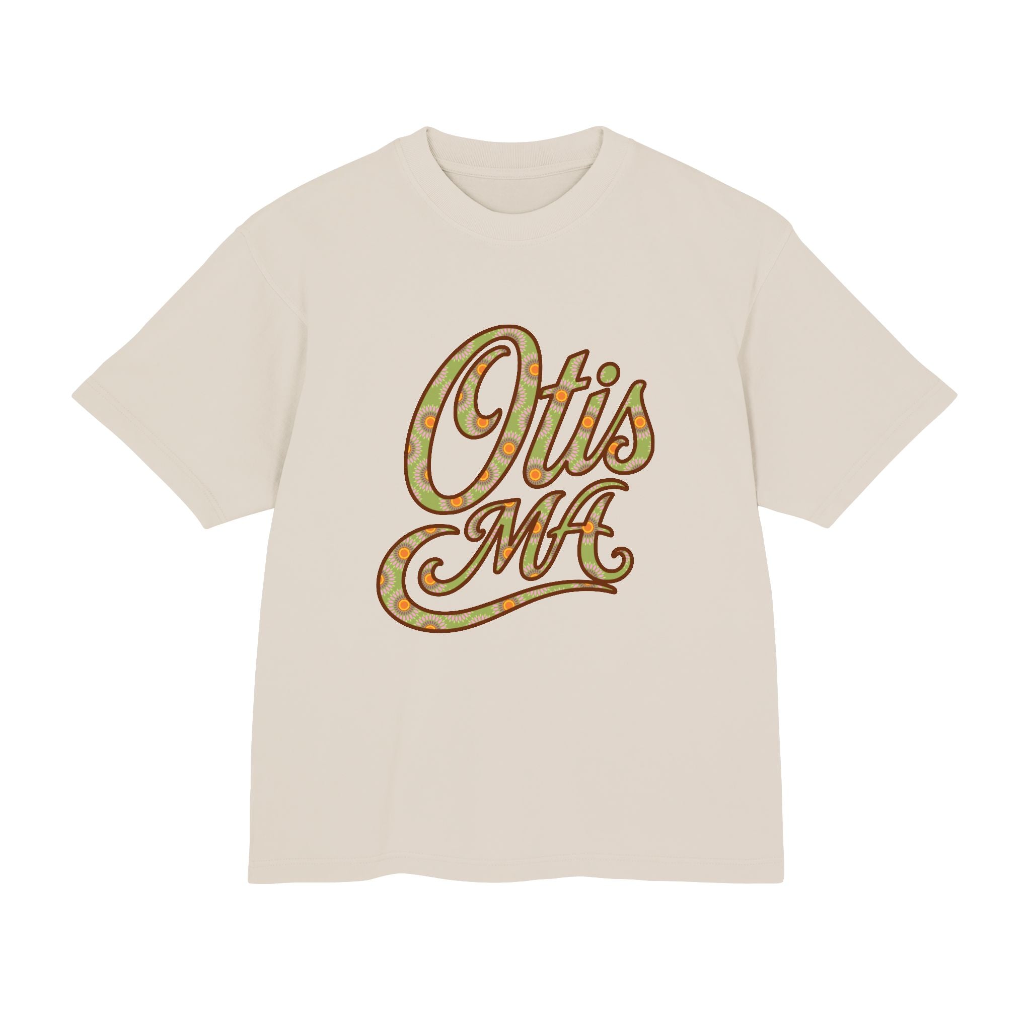 Otis MA Floral Script Heavyweight Tee