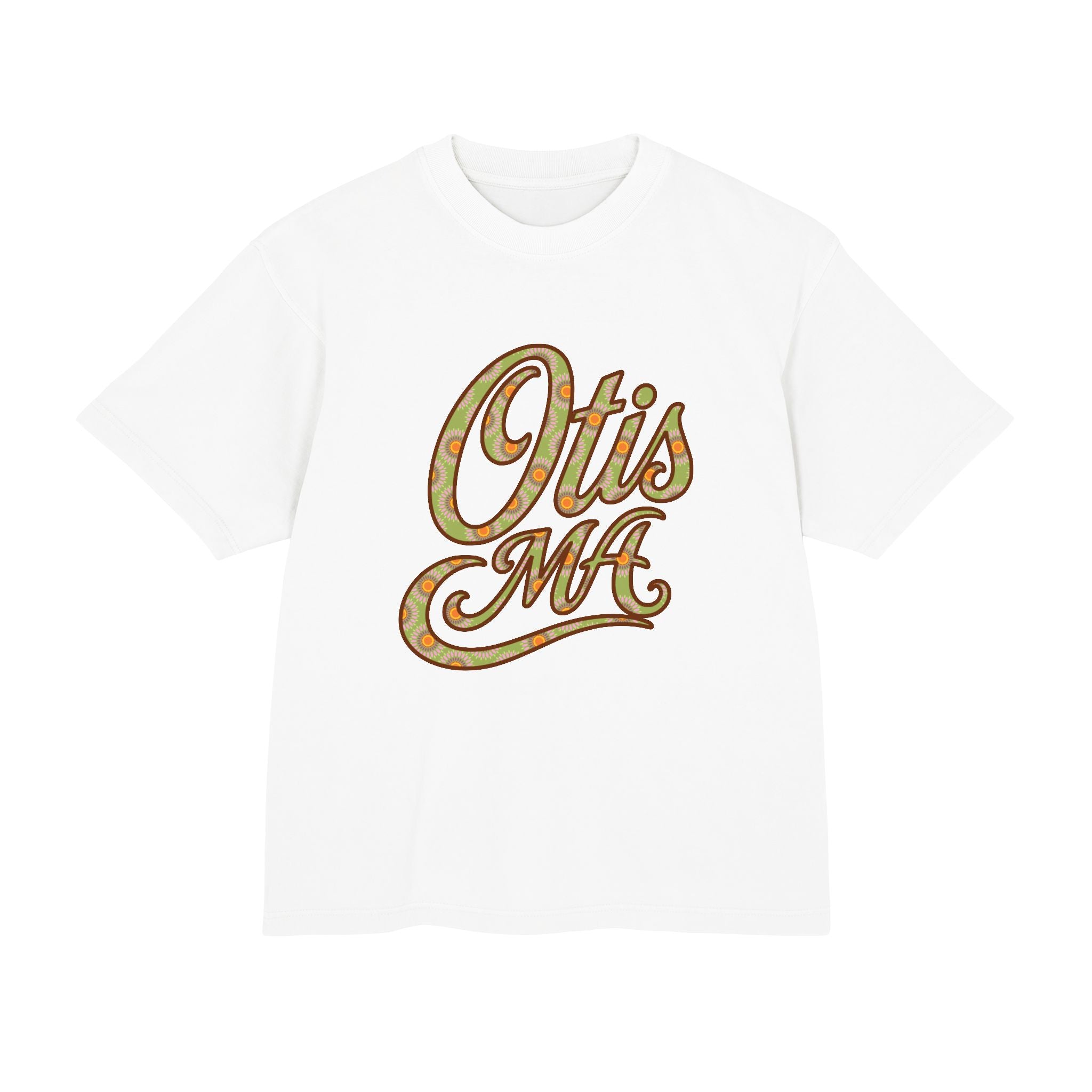Otis MA Floral Script Heavyweight Tee