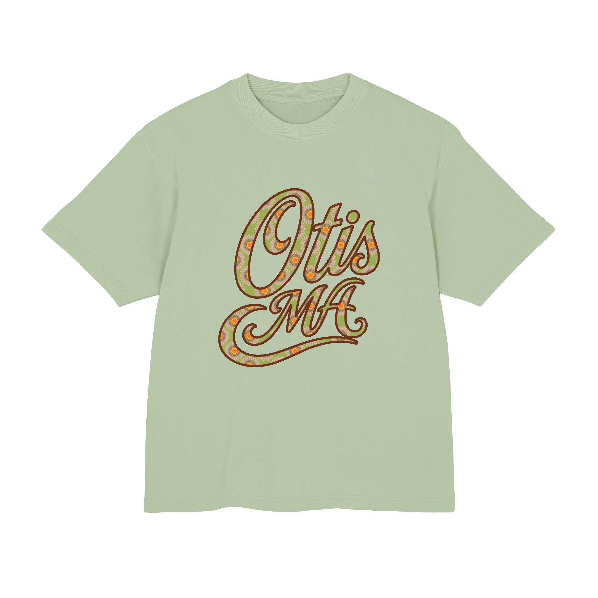 Otis MA Floral Script Heavyweight Tee