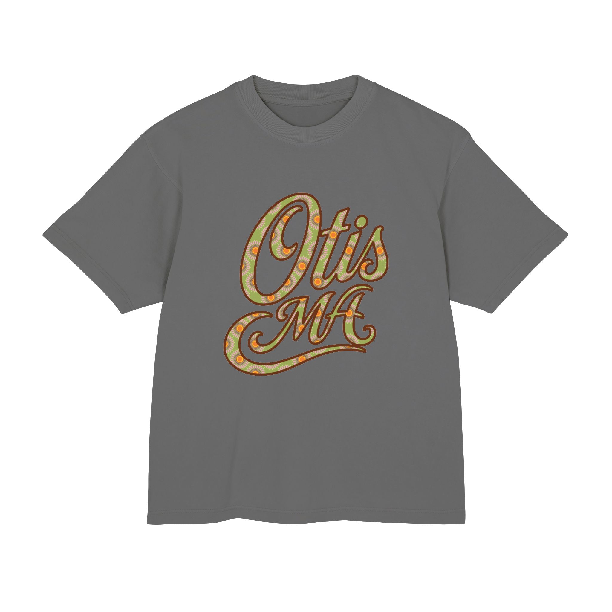 Otis MA Floral Script Heavyweight Tee
