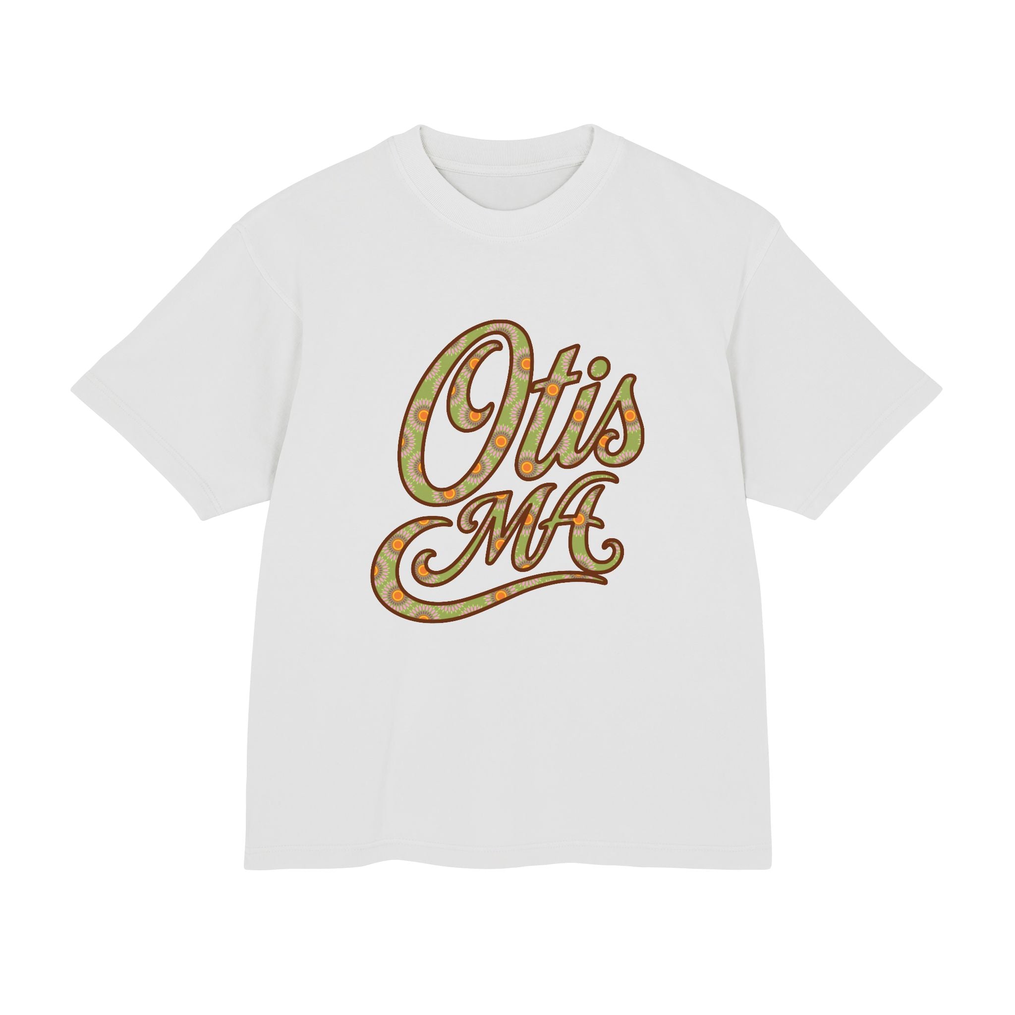 Otis MA Floral Script Heavyweight Tee